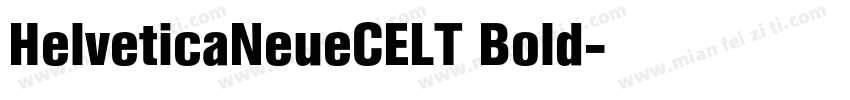 HelveticaNeueCELT Bold字体转换
